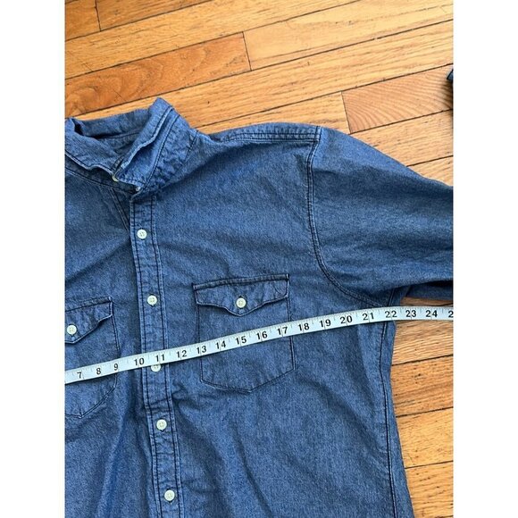 Adult  Size L George & Martha Heavy Denim Shirt - Picture 4 of 6